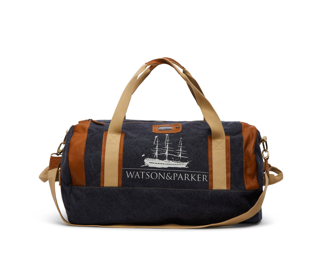 Duffle Bag Canvas Washed Blue