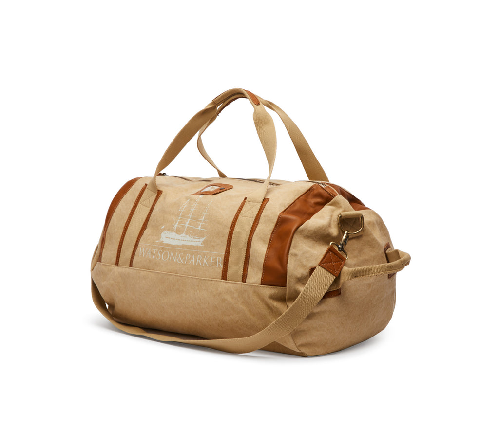 Beige clearance duffle bag